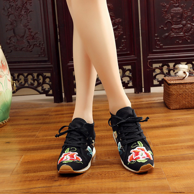 Embroidery Women's Shoes Cloth shoes Ethnic style square student Cloth shoes Genuine Flat bottom new pattern motionin the Women's Shoes, Low shoes  category - from Buy2taobao.com to provide professional Taobao agent buy service