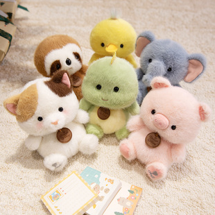 正版香墩墩动物园毛绒玩具可爱企鹅卡通熊猫玩偶儿童陪伴公仔礼物