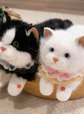 布偶猫玩偶仿真猫咪公仔毛绒玩具会叫可爱宠物小猫布娃娃女生礼物