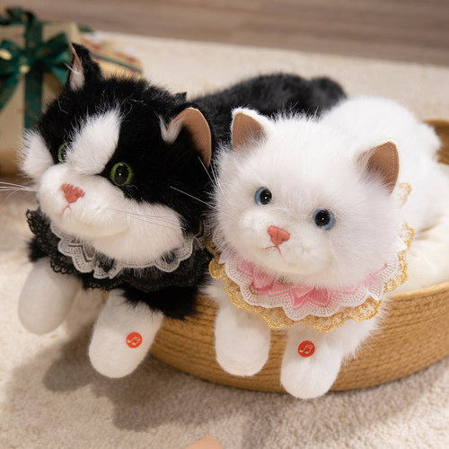 布偶猫仿真猫咪公仔会叫柔软