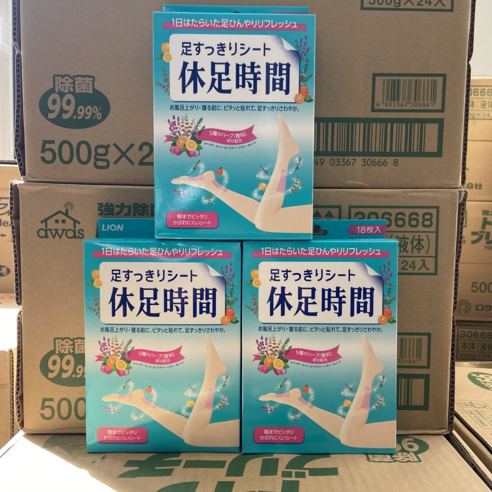 狮王日本休足时间旅行足贴
