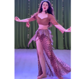 显瘦表演服练功服性感气质 演出套装 佐寒梦璐肚皮舞新款 高级大码