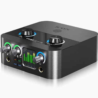 icon艾肯声卡款2nanoS/4nanoS第六代声卡录音直播唱歌麦克风套装