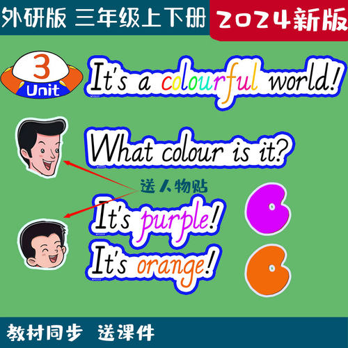 外研版小学英语教学三年级句子卡
