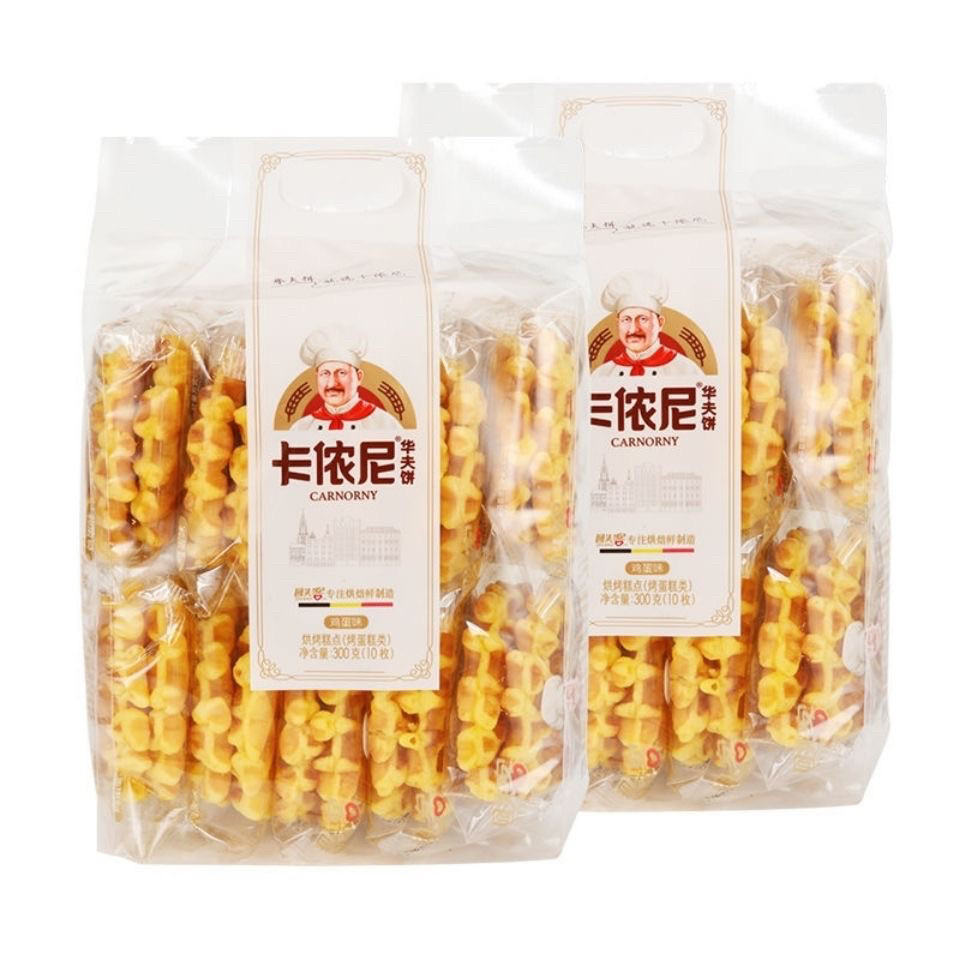 8月产/回头客卡侬尼华夫饼300g营养早餐下午茶蛋糕代餐休闲小零食