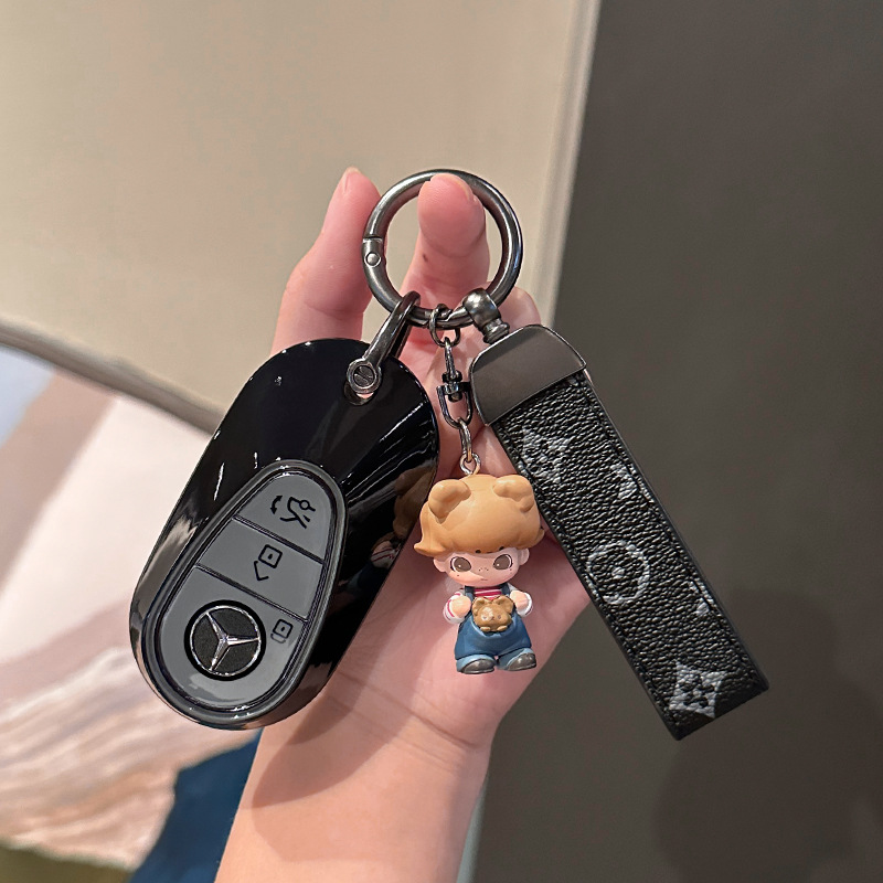 适用奔驰c260l钥匙套e300l/glc300l/a200l/glc260/c200l壳扣