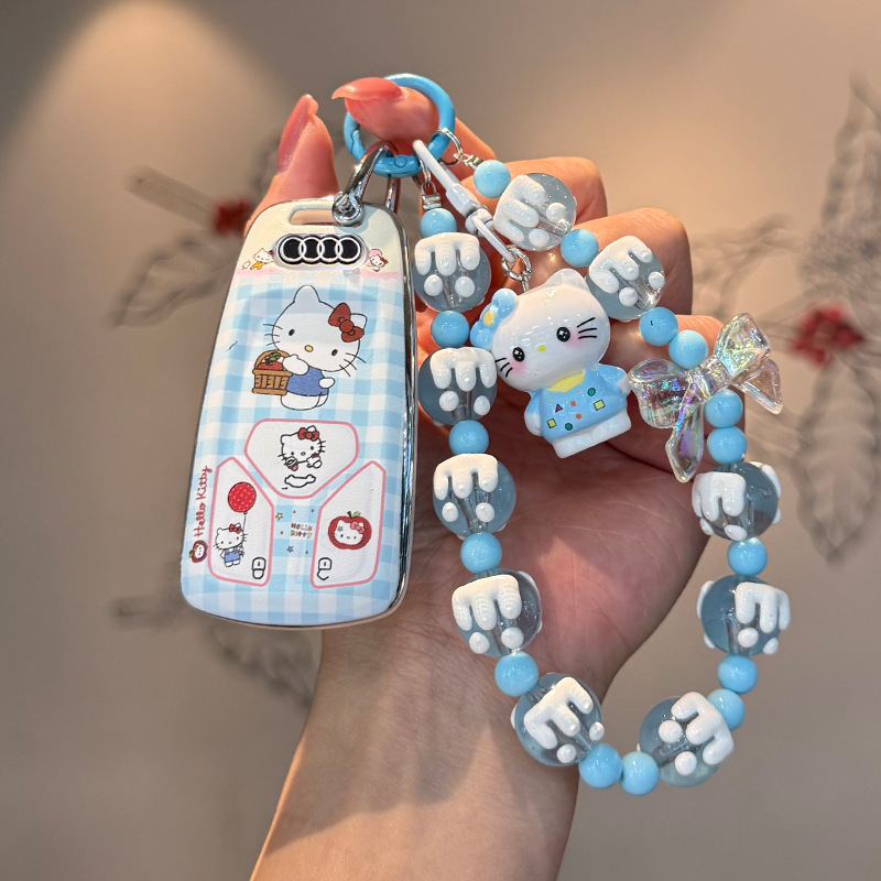 适用于奥迪a6l钥匙套a3/a6/a4l女q5l/a7l/q7车a8扣a5壳q5e-tron包