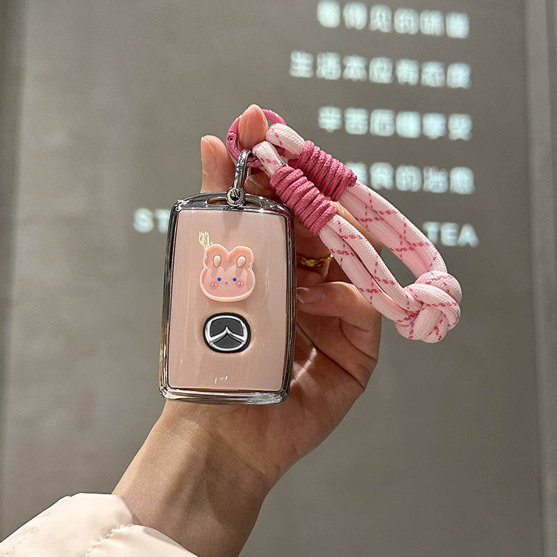 马自达3昂克赛拉钥匙套卡通cx5/cx4/cx50行也cx30阿特兹马6车专用