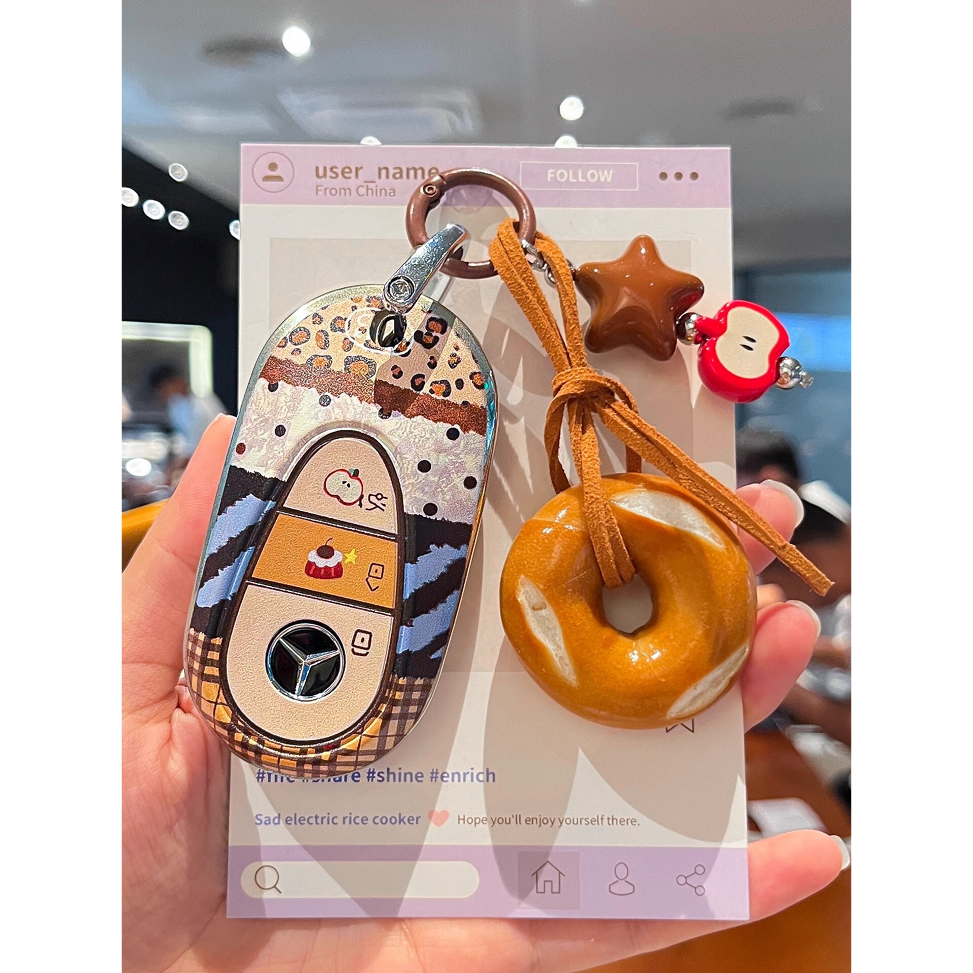 适用奔驰e300l钥匙套c260l/c200l壳A200L女gle350扣glb220glc/gla