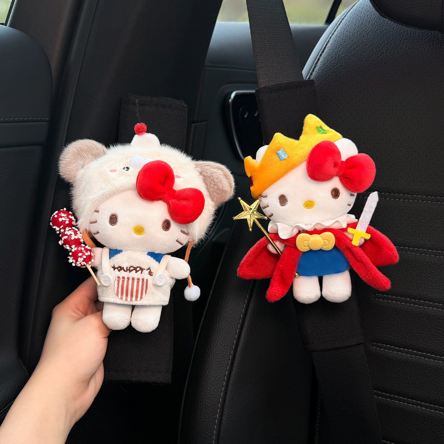 2026新款Hellokitty汽车安全带护肩套保险带装饰防磨衣服高级感女