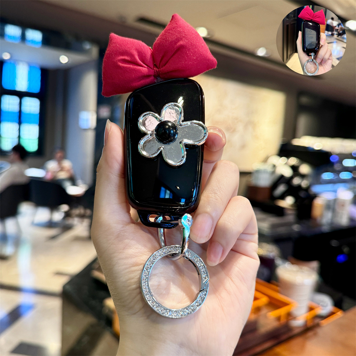 适用奇瑞小蚂蚁车钥匙套瑞虎8plus男7pro9艾瑞泽qq冰淇淋女蝴蝶结