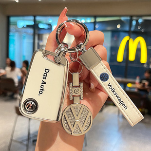 适用大众速腾钥匙套宝来朗逸POLO迈腾探岳帕萨特CC/TPU保护壳包扣