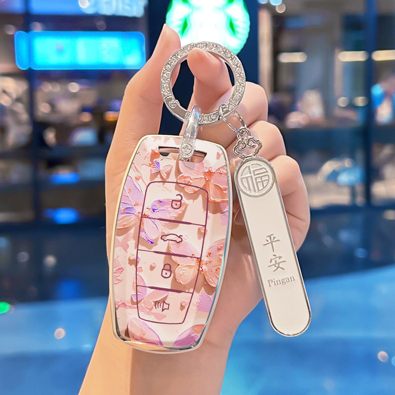 适用哈弗蝴蝶重影钥匙套h2/m6plus/大狗第三代h9国潮版/TPU保护壳