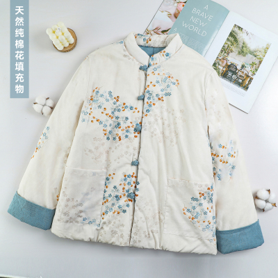 100%新疆长绒棉花棉袄女士冬季