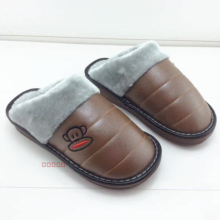 Chaussons enfants en suède pour hiver - semelle caoutchouc - Ref 1018364 Image 4