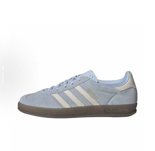 adidas originals GAZELLE 生活休闲鞋 女款 蓝白 JI2717