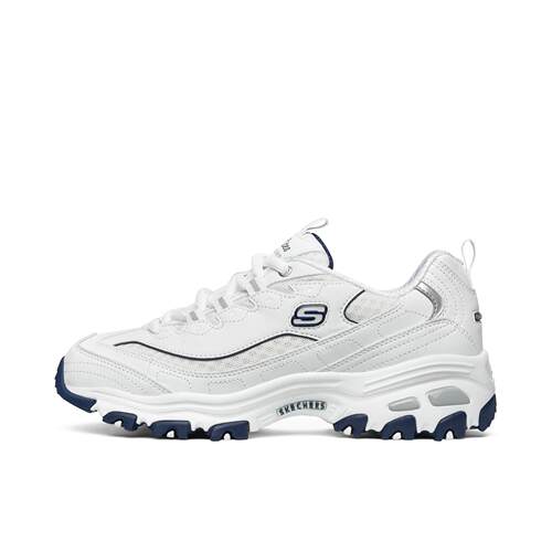 Skechers斯凯奇 D'LITES 1.0  织物合成革 女款 白蓝99999863-WNV