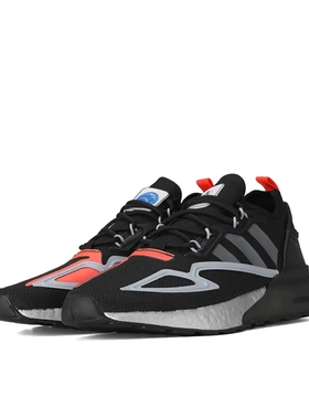 adidas Originals ZX 2K Boost 跑鞋 黑色/灰色FY5724济南ls