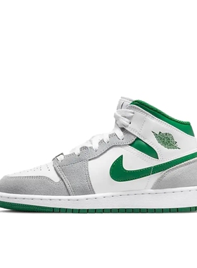 Air Jordan 1 板鞋 运动休闲鞋 白色/绿色/灰色DC7248-103济南ls