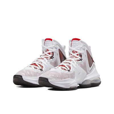 NikeLebron 19 詹姆斯19 高帮 篮球鞋 白红 男女同款DD0418-101