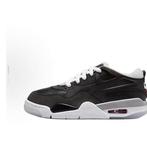 Jordan Air Jordan 4 RM 耐磨 低帮 儿童篮球鞋 黑白HV5187-010