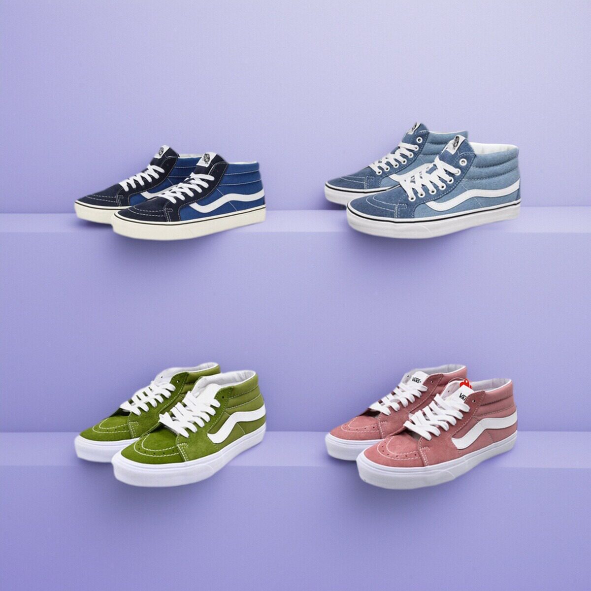 VANS范斯正品中帮SK8-Mid滑板鞋休闲帆布鞋 浙江JS仓