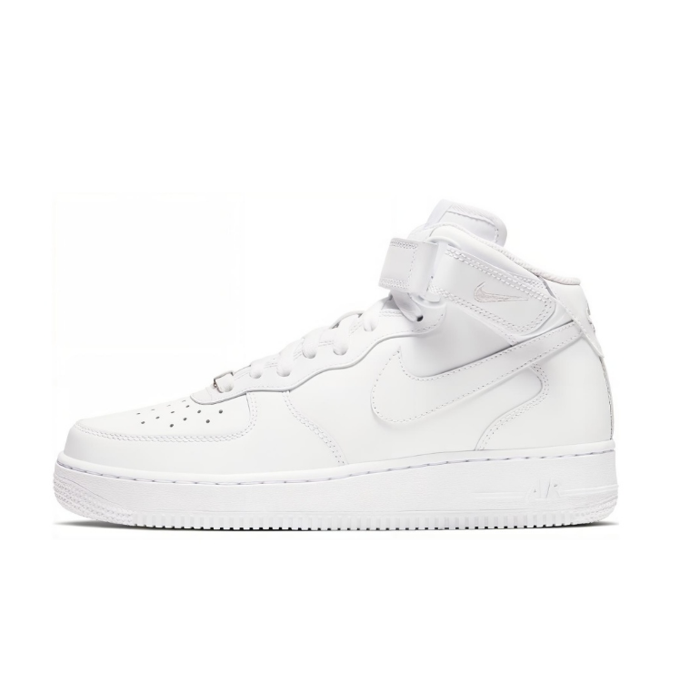Nike耐克空军一号AF1女子中帮板鞋白色系带休闲鞋DD9625-100 TQ仓