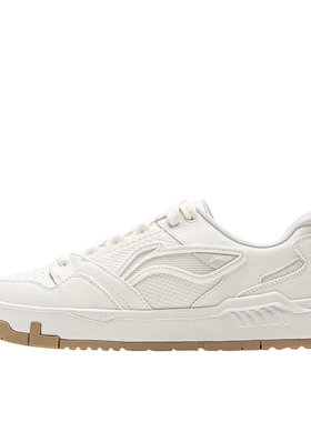 李宁 Common 80s 小白鞋 板鞋 软弹耐磨防滑AGCV052-1湖北WFJ仓