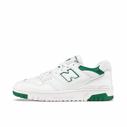 New Balance NB 550 耐磨 低帮 篮球鞋 男女同款 白绿BB550SWB