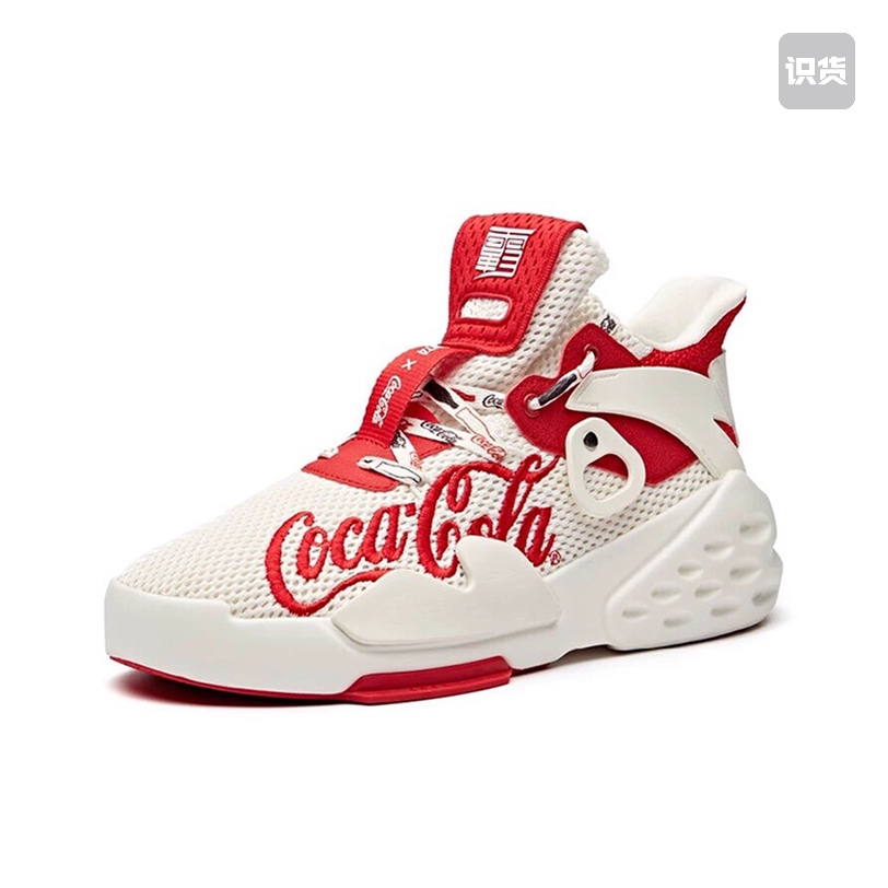 安踏霸道系列防时尚潮流网面透气休闲鞋红白11928088广东jm