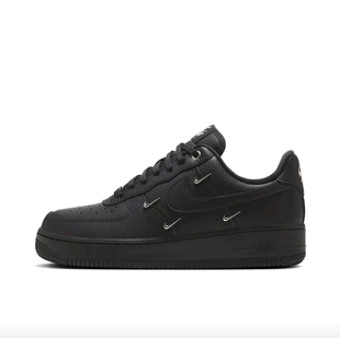 耐克Nike Air Force 1空军一号轻便板鞋黑银色HQ1180-001江西JW仓
