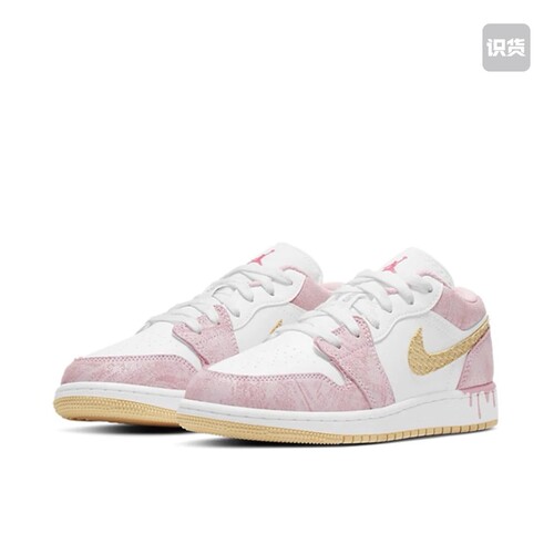 Air Jordan 1 Low AJ1粉冰淇淋女子休闲板鞋CW7104-601广东dc