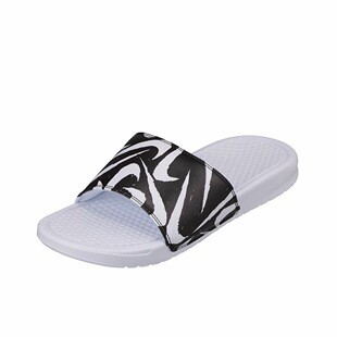 Slide拖鞋 JDI Benassi 黑白631261 106 男女同款 Nike