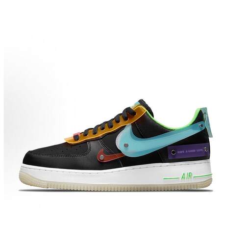 Nike Air Force 1 07 lv8 夜光 低帮 板鞋 男款 黑色DO7085-011
