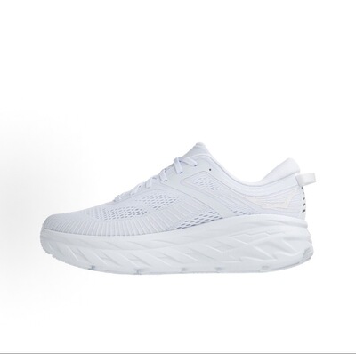 HOKA ONE ONE Bondi 7 织物网布 减震防滑耐磨透气1110518-WWH