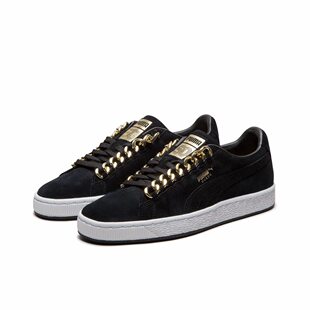 Puma/彪马 Suede Classic面包鞋板鞋翻毛皮低帮黑白367391-03JL仓