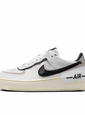 耐克Nike Air Force 1 ShadowAF1白棕空军一号女休闲板鞋河南wh仓