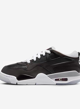 NIKE耐克 AIRJORDAN4RMBG大童AJ4低帮运动休闲鞋HV5187-010济宁mj