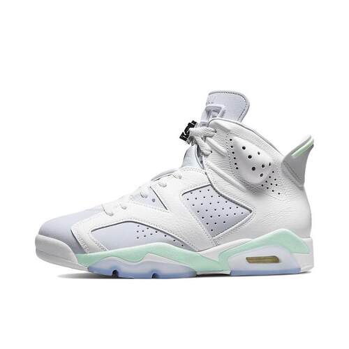 Jordan Air Jordan 6薄荷泡沫 高帮篮球鞋 女款 白灰绿DQ4914-103