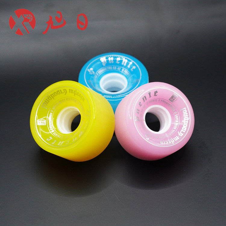 旭日双排轮滑 户外刷街 阻拦 四轮旱冰溜冰 糖果轮子65×35mm 78A