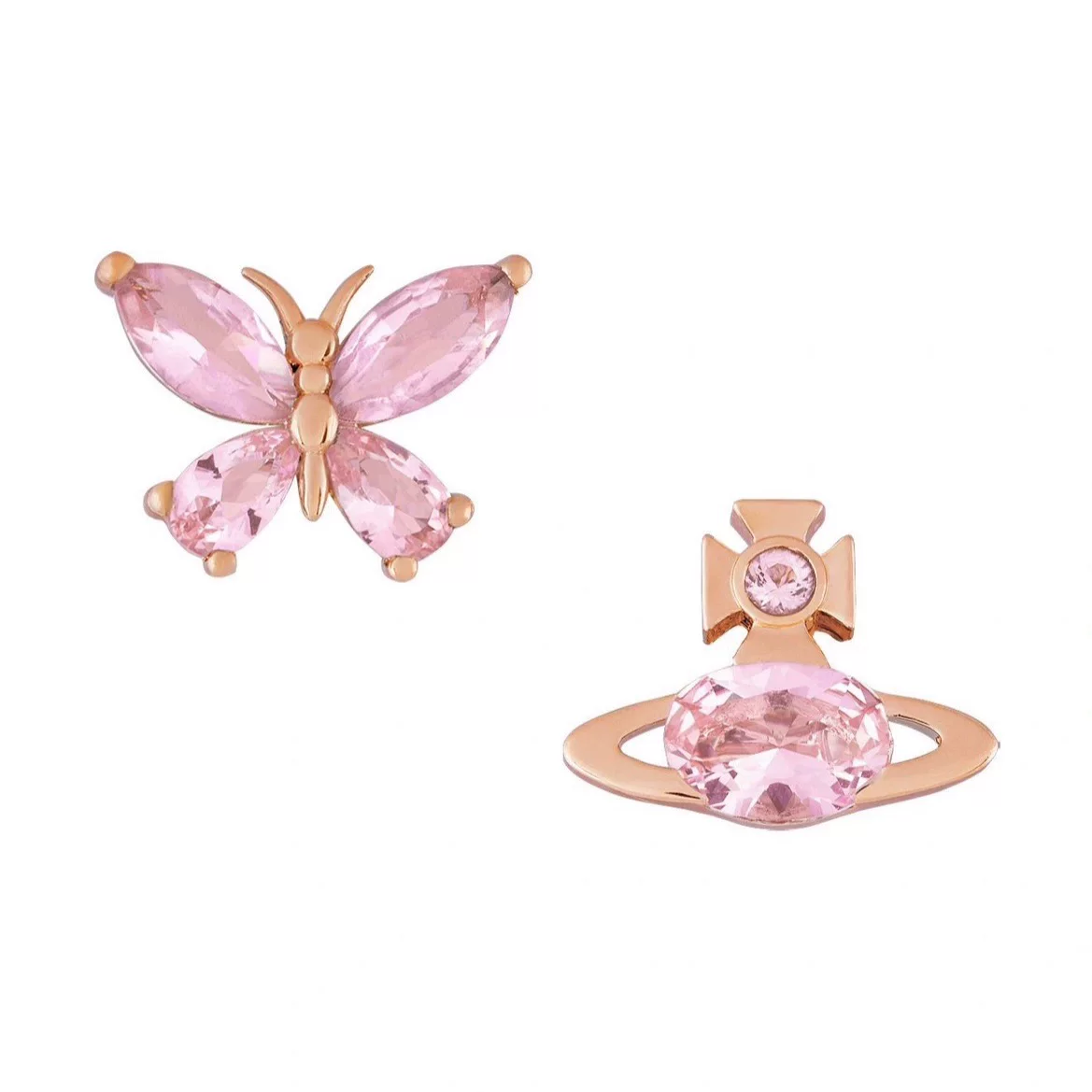 Подлинные сережки с бабочками Queen Mother West AB от Vivienne Westwood Elianne