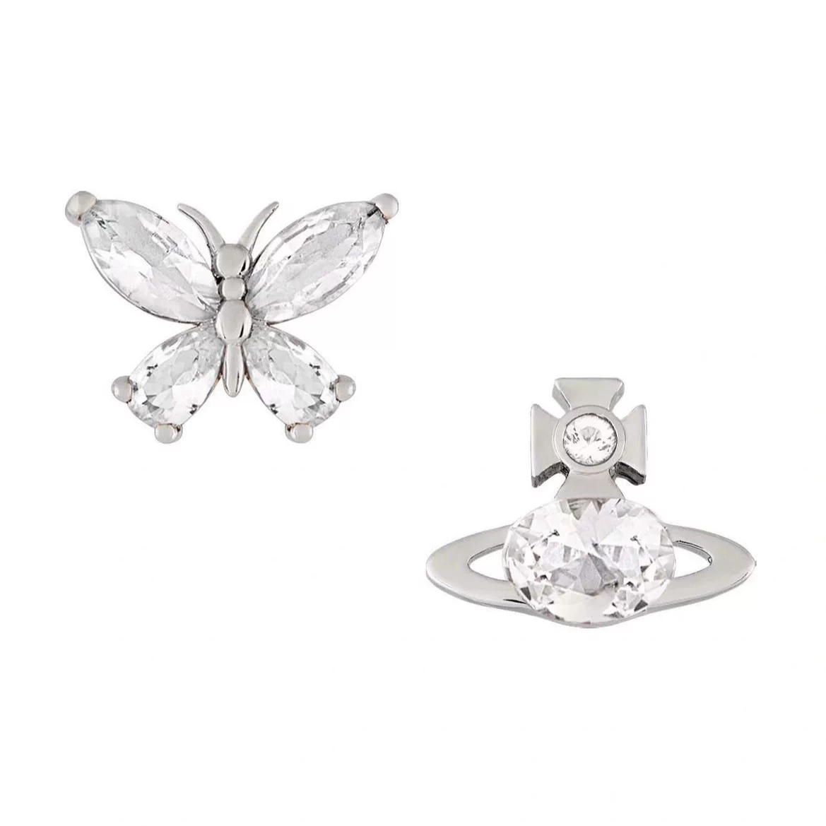 Подлинные сережки с бабочками Queen Mother West AB от Vivienne Westwood Elianne