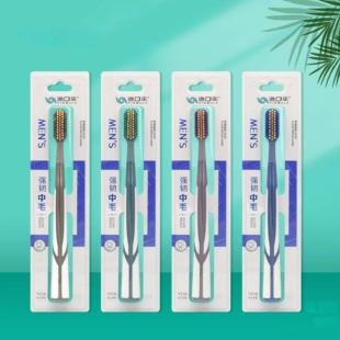 强韧中毛牙刷排行榜第一名成人普通同款男士专用轻松去渍强劲刷丝