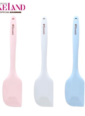 日本进口Cakeland一体式钢芯耐热硅胶刮刀奶油抹刀搅拌刀烘培工具