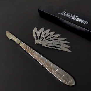 卢卡斯不锈钢割包刀艺术面包雕刻刀欧包法棍划口刀面包花纹割刀