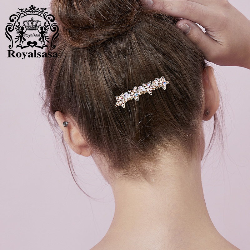 皇家莎莎新款发饰水钻发梳
