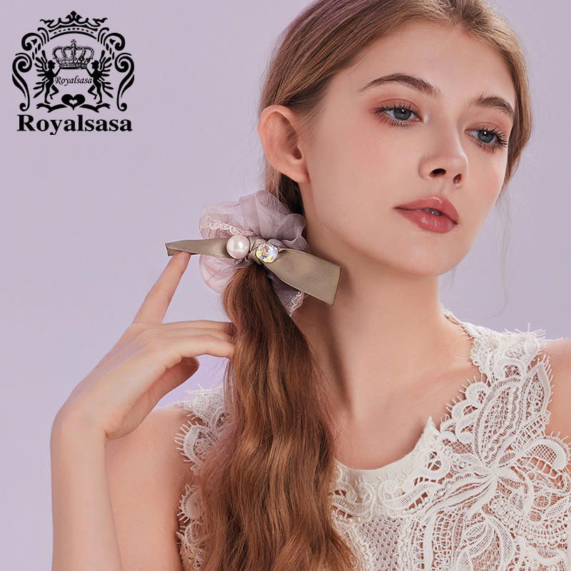 仿水晶马尾发绳小肠圈