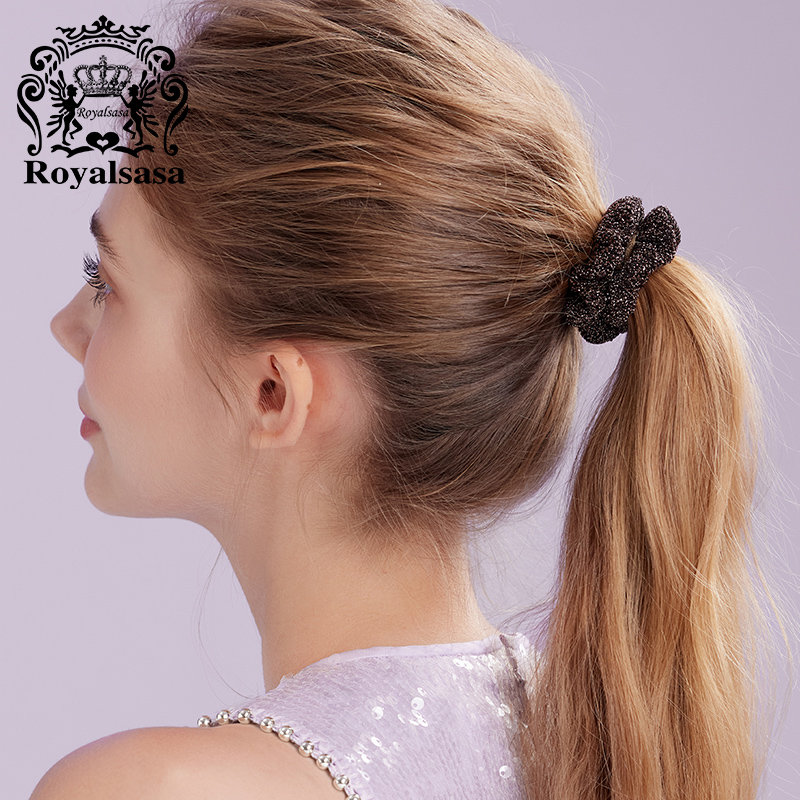 皇家莎莎亮丝简约风基础款发圈