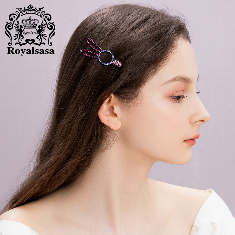 皇家莎莎发饰满钻发夹侧边夹子头饰简约优雅少女发卡兔耳朵头水钻,饰品/流行首饰/时尚饰品新,发饰,淘宝优惠券,粉丝福利购,淘宝优惠卷