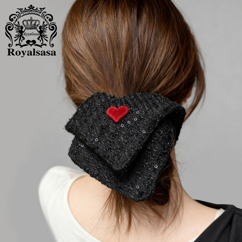 皇家莎莎复古亮片方巾发圈气质慵懒风头花扎马尾丸子头发绳发饰女,饰品/流行首饰/时尚饰品新,发饰,淘宝优惠券,粉丝福利购,淘宝优惠卷